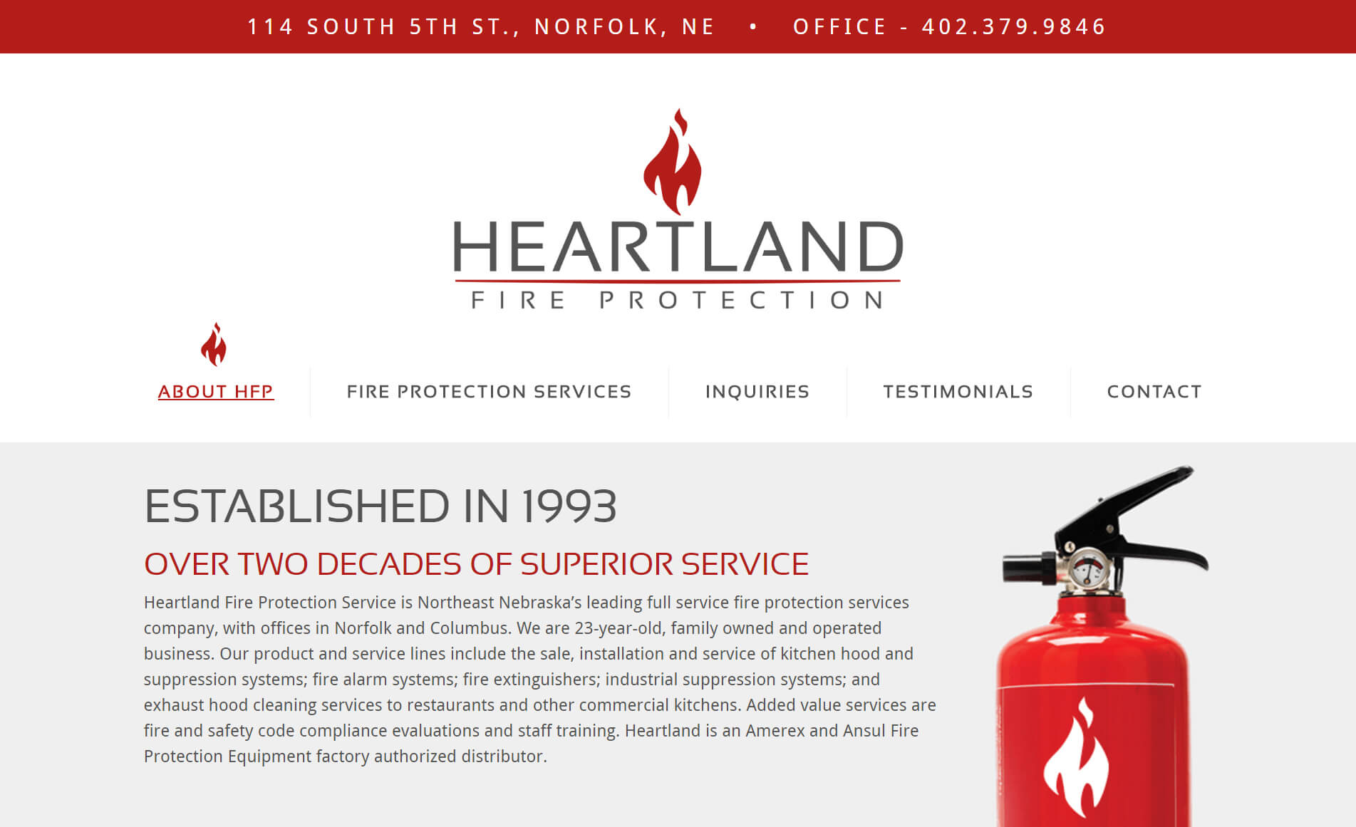 Fire Protection Service Website